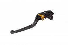 BikeTek Nastavitelný CNC Clutch Lever Long - Black / Gold Adjuster - # C95
