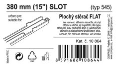 Stěrač FLAT BULK (SLOT) 15"/380mm