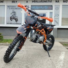 Dětská benzínová motorka Pitbike Markstore Zuumav K3 oranžovo-černá 2024 125cc 4t 17/14 + el. start