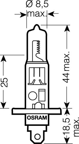 OSRAM 12V H1 55W standard (1ks)