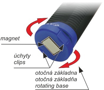 Svítilna montážní COB 3W+5LED 25/220lm 3xAAA