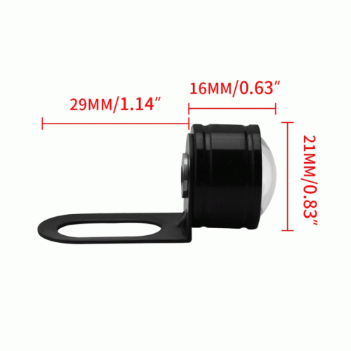 LED světlo poziční 21mm, 12V, červená (není vodotěsné)