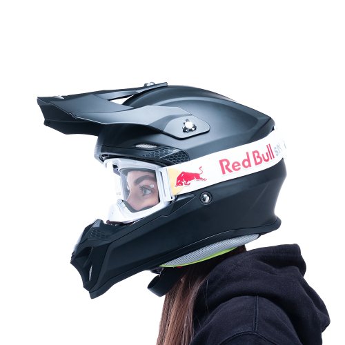 Motokrosové brýle RedBull Spect Strive Panovision, bílé matné, plexi čiré