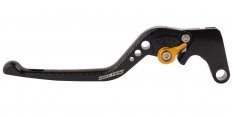 BikeTek Nastavitelný CNC Clutch Lever Short - Black / Gold pojistných událostí - # C83S