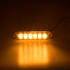 x PREDATOR 6x3W LED, 12-24V, oranžový, ECE R65