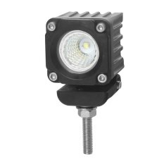 LED světlo mini čtvercové, 1x10W, 36x36mm, rozptýlený paprsek, ECE R10