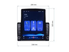 Autorádio s 9,7" LCD, Android 10.0, WI-FI, GPS, Mirror link, Bluetooth, 2x USB