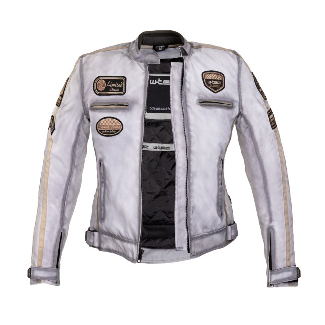 Dámská textilní bunda W-TEC Virginia VELIKOST S BÍLÁ