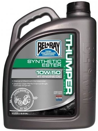 Motorový olej Bel-Ray THUMPER RACING WORKS Synthetic Ester 4T 10W50 4L