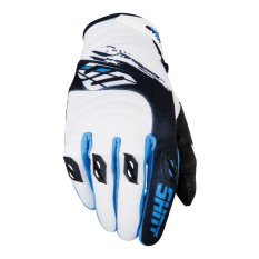 Motocrossové rukavice Shot Contact Fast Blue bílo-modro-černé - velikost 11 (XL)