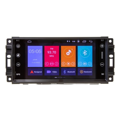 Autorádio pro Jeep 7" LCD, Android, WI-FI, GPS, Carplay, Mirror link, Bluetooth, 3 x USB