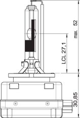 x OSRAM 12V D3R 35W xenarc (1ks)