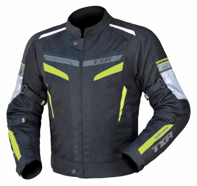Bunda na motorku TXR Alpine černo-fluo žlutá velikost 2XL