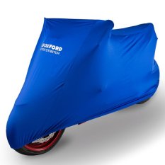 Krycí plachta na motocykl OXFORD PROTEX STRETCH Indoor CV1 barva modrá, velikost L
