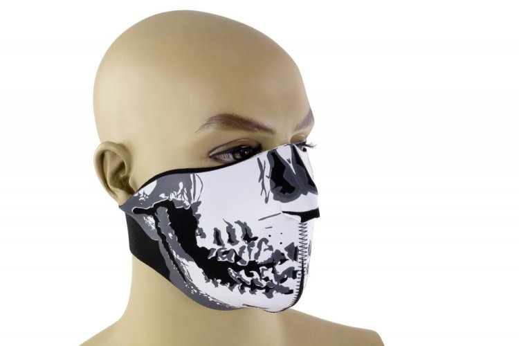 Bike It neoprenová maska na obličej s motivem lebky