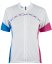 Eigo Ribbon Womens krátký rukáv cyklistický dres White / Cyan / Magenta