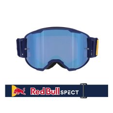 Motokrosové brýle RedBull Spect Strive Panovision, modré matné, plexi modré zrcadlové
