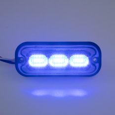 PREDATOR 3x4W LED, 12-24V, modrý, ECE R10