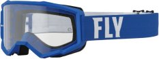 MX Čiré motokrosové brýle FLY RACING FOCUS modrá/bílá
