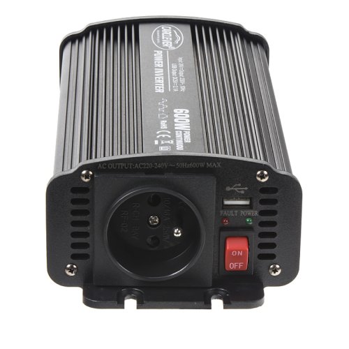 Měnič napětí z 24/230V + USB, 600W