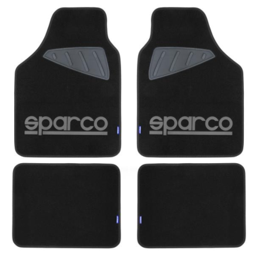 Textilní autokoberce SPARCO CORSA černo/šedé