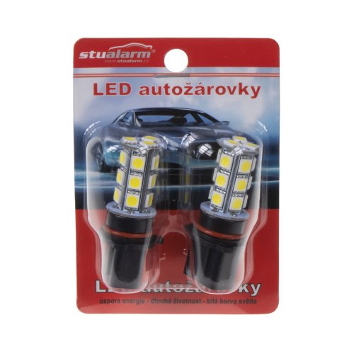 LED P13W bílá, 12V, 18LED/3SMD