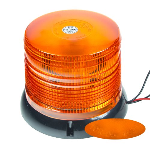 LED maják, 12-24V, oranžový