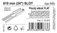 Stěrač FLAT BULK (SLOT) 24"/610mm