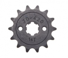 Řetězové kolečko pro Pitbike a ATV110 ocelové, typ řetězu: 420, počet zubů: 14