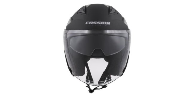 OTEVŘENÁ PŘILBA JET TECH CORSO, CASSIDA (ČERNÁ MATNÁ/ŠEDÁ)