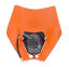 Přední enduro maska se světlem - Oranžová - Homologace E4