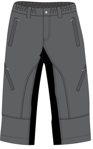 Eigo Zenith Baggy pánské 3/4 šortky s Coolmax vložkou břidlice/černé