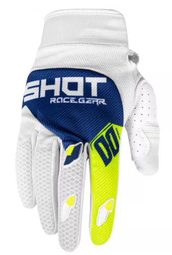 Motocrossové rukavice Shot Contact Trust bílo-modro-fluo žluté - velikost 11 (XL) Motocrossové rukavice Shot Contact Trust bílo-modro-fluo žluté - velikost 11 (XL)