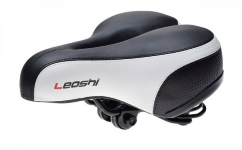 Cyklo sedlo Leoshi - sedačka na kolo - bílá/černá