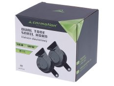 Klakson 2-tónový šnek 12V, 118dB, prům. 80mm, boční, homologace E9, 2 ks, 58599_b