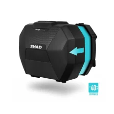 Boční kufry SHAD SH38x karbon rozšiřitelný koncept - sada