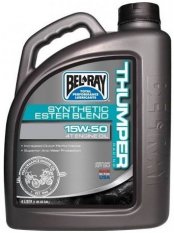 Motorový olej Bel-Ray THUMPER RACING Synthetic Ester Blend 4T 15W50 4L