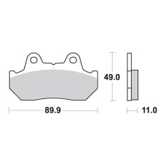 AP Racing Sinter Disc Pad - zadní # 142SR