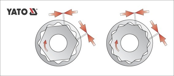 Nástavec 1/2" 19 mm dvanáctihranný