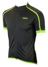 Eigo Klasické pánské krátký rukáv cyklistický dres Black / Green
