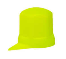 Krytky šroubů kol F-32mm vysoké, žluté, se šipkou dole 1 ks