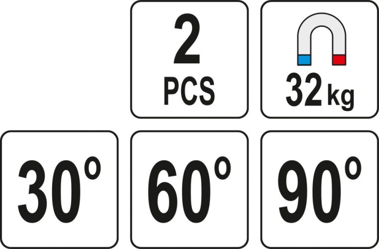 Magnetické držáky svářečské 2ks 32kg