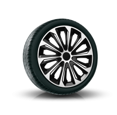 NRM Poklice 14" STRONG DUO WHITE/BLACK 4 ks NRM Poklice 14" STRONG DUO WHITE/BLACK 4 ks