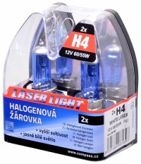 Žárovka 12V  H4  60/55W P43t WHITE LASER  2ks