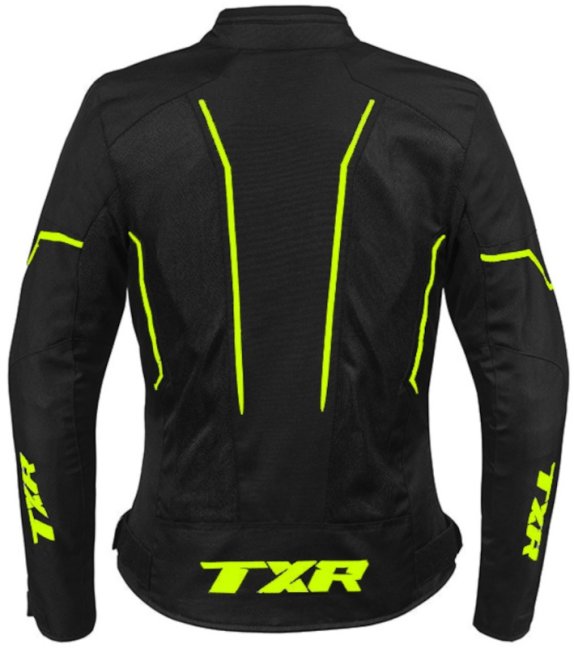 Dámská bunda na motorku TXR Aero černo-fluo žlutá velikost L