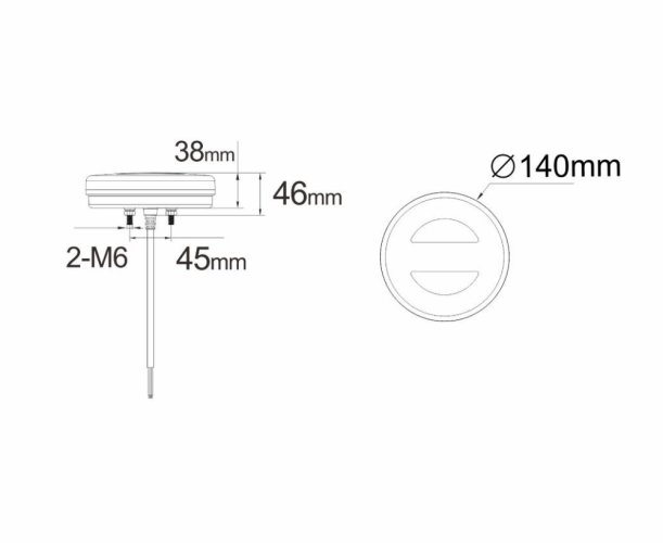 LED sdružená lampa zadní levá s dynamickými blinkry, 12-24V, ECE