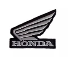Moto nášivka Honda bílá