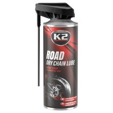 K2 ROAD DRY CHAIN LUBE 400 ml - suché mazivo ve spreji na řetězy motocyklů, W143 K2 ROAD DRY CHAIN LUBE 400 ml - suché mazivo ve spreji na řetězy motocyklů, W143