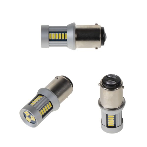 LED BA15d (jednovlákno) bílá, 12-24V, 30LED/4014SMD