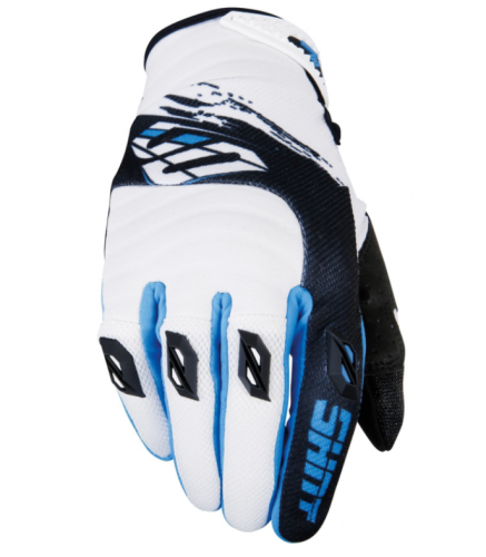 Motocrossové rukavice Shot Contact Fast Blue bílo-modro-černé - velikost 11 (XL)